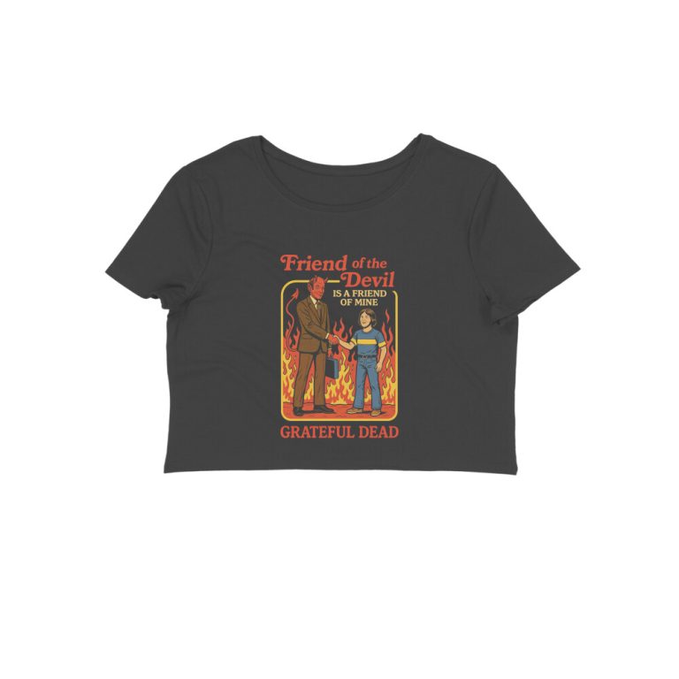 grateful dead crop top retro comic