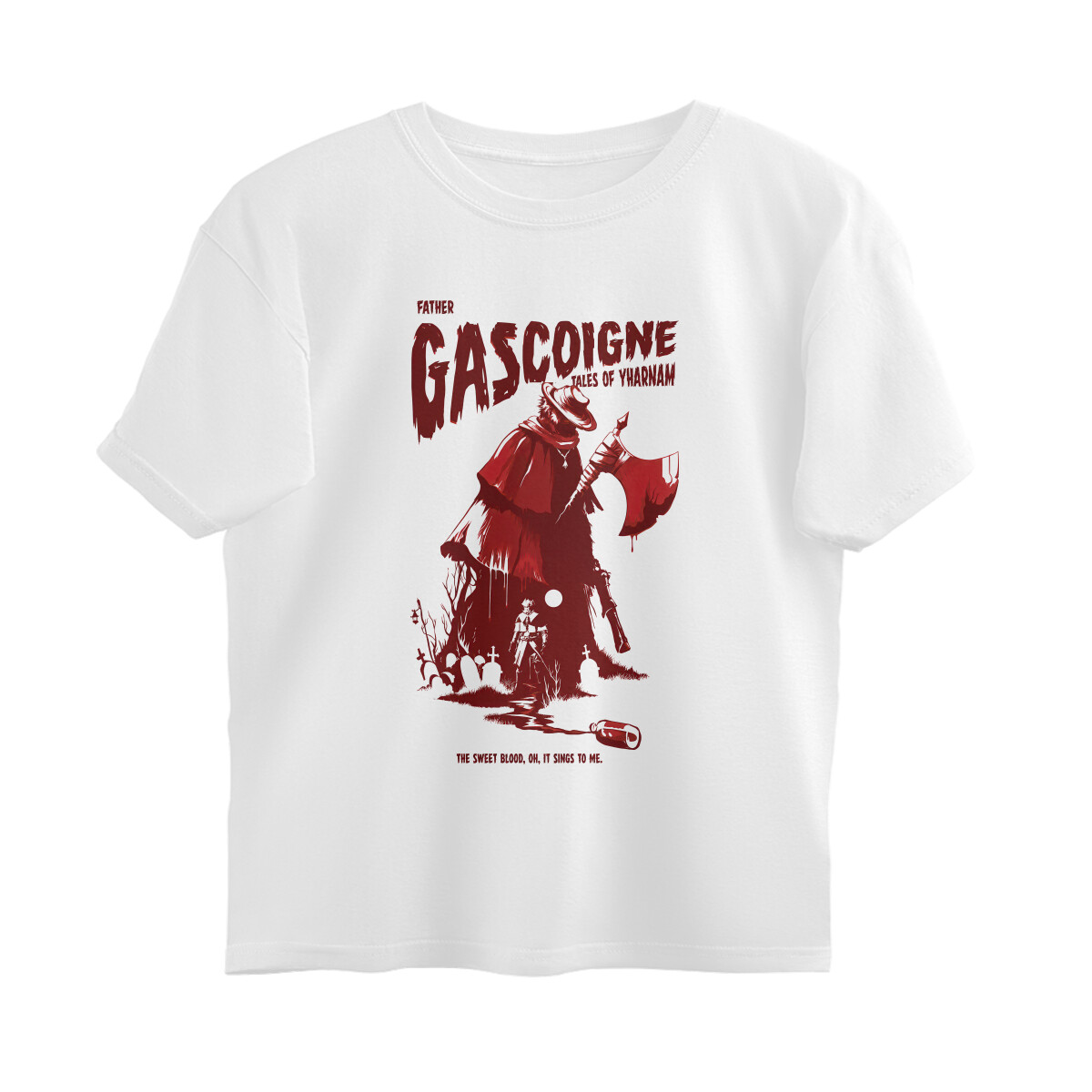 front-6a43de4e89463-White_S_Oversized_T-shirt.jpg father gascoigne oversized t shirt tales of yharnam