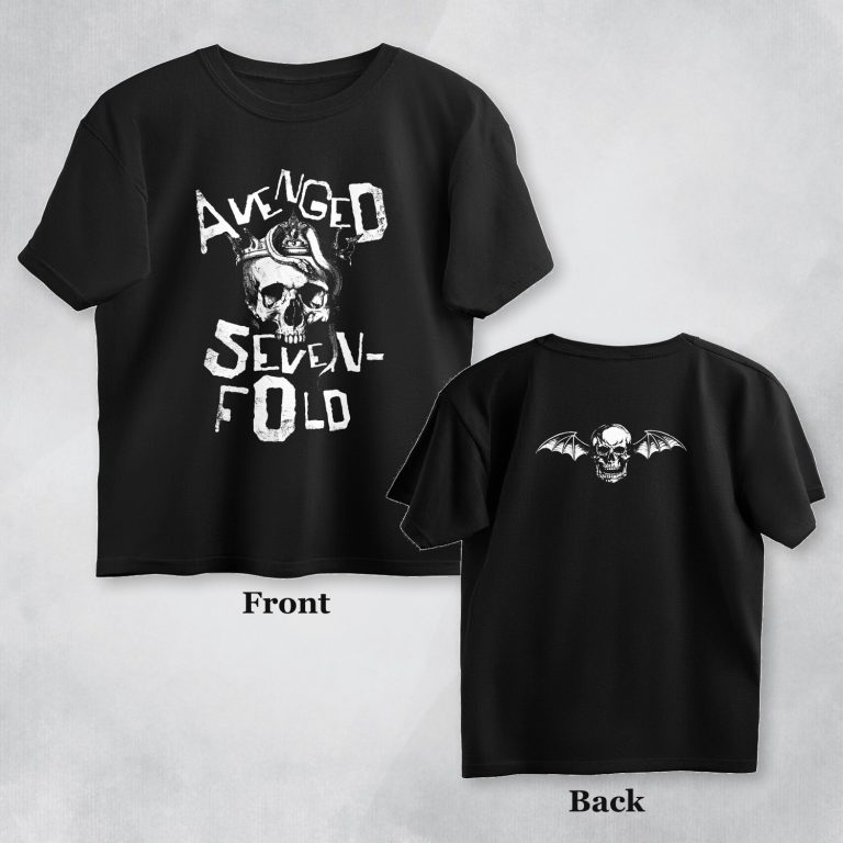 avenged sevenfold oversized t shirt both sides printed front back