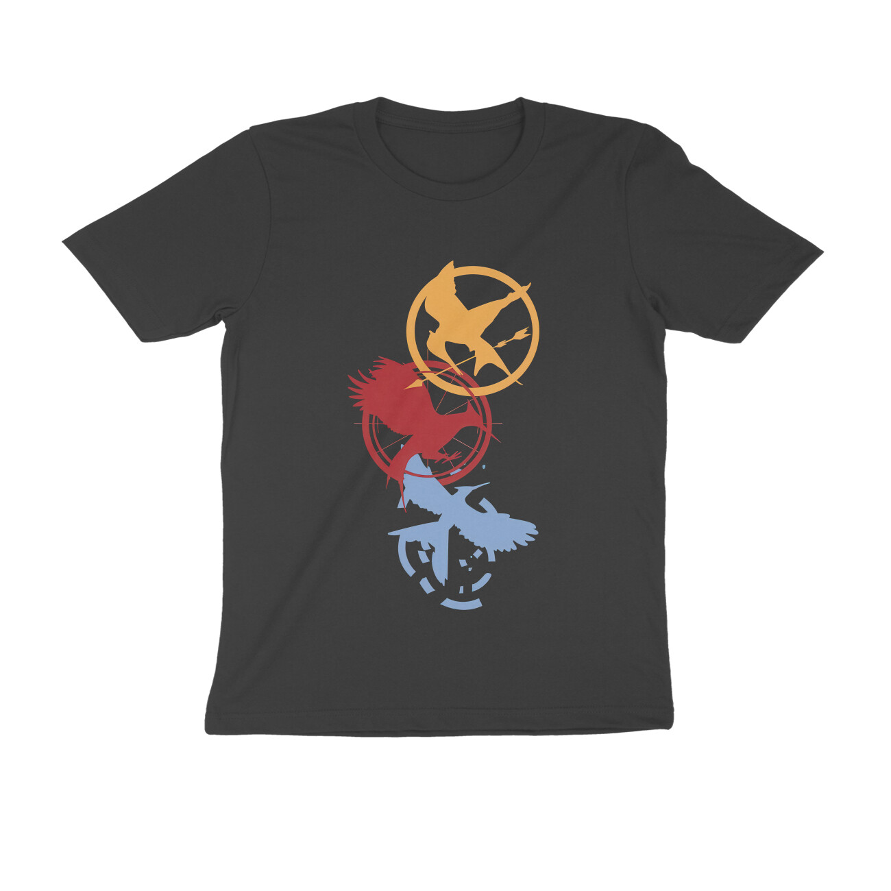 front-6a442bd966957-Black_S_Men_Round.jpg hunger games t shirt mockingjay trilogy