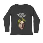 john lennon full sleeves t shirt quote