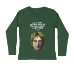 john lennon full sleeves t shirt quote