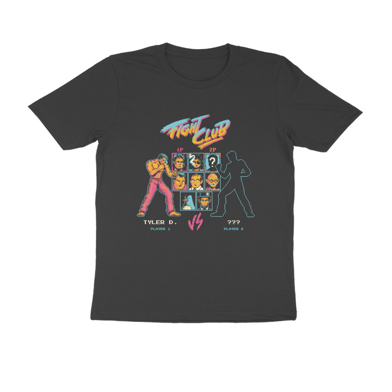 Fight Club T-shirt - Player Select - Black front 6a5fe18f2462f black s men round.jpg