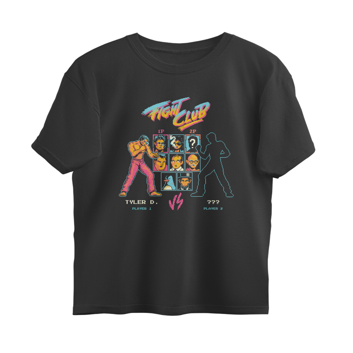 Fight Club Oversized T-shirt - Player Select - Black front 6a60023644339 black s oversized t shirt.jpg