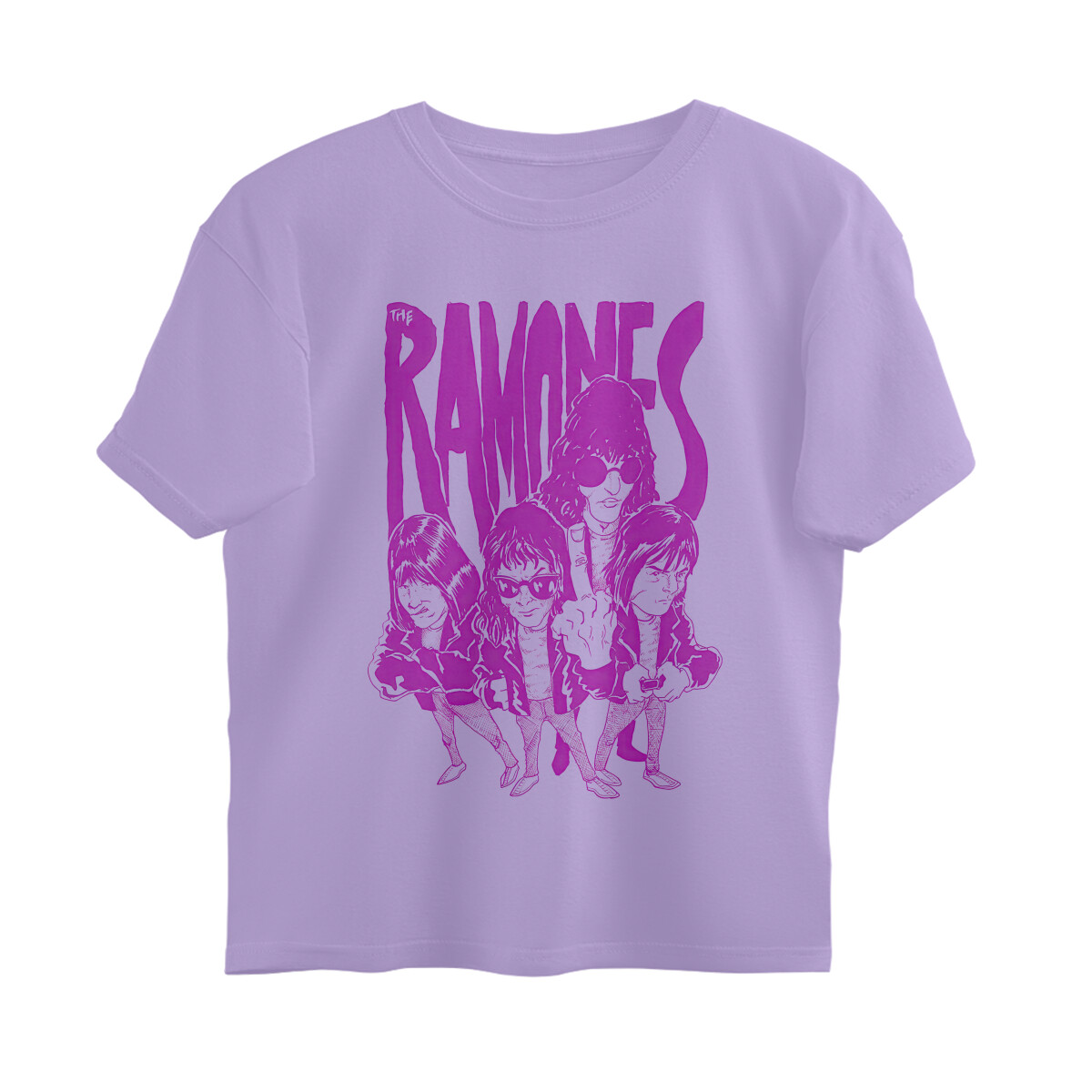 The Ramones Oversized T-shirt - Band Portrait - Iris Lavender front 6a611b6831d1f iris lavender s oversized t shirt.jpg