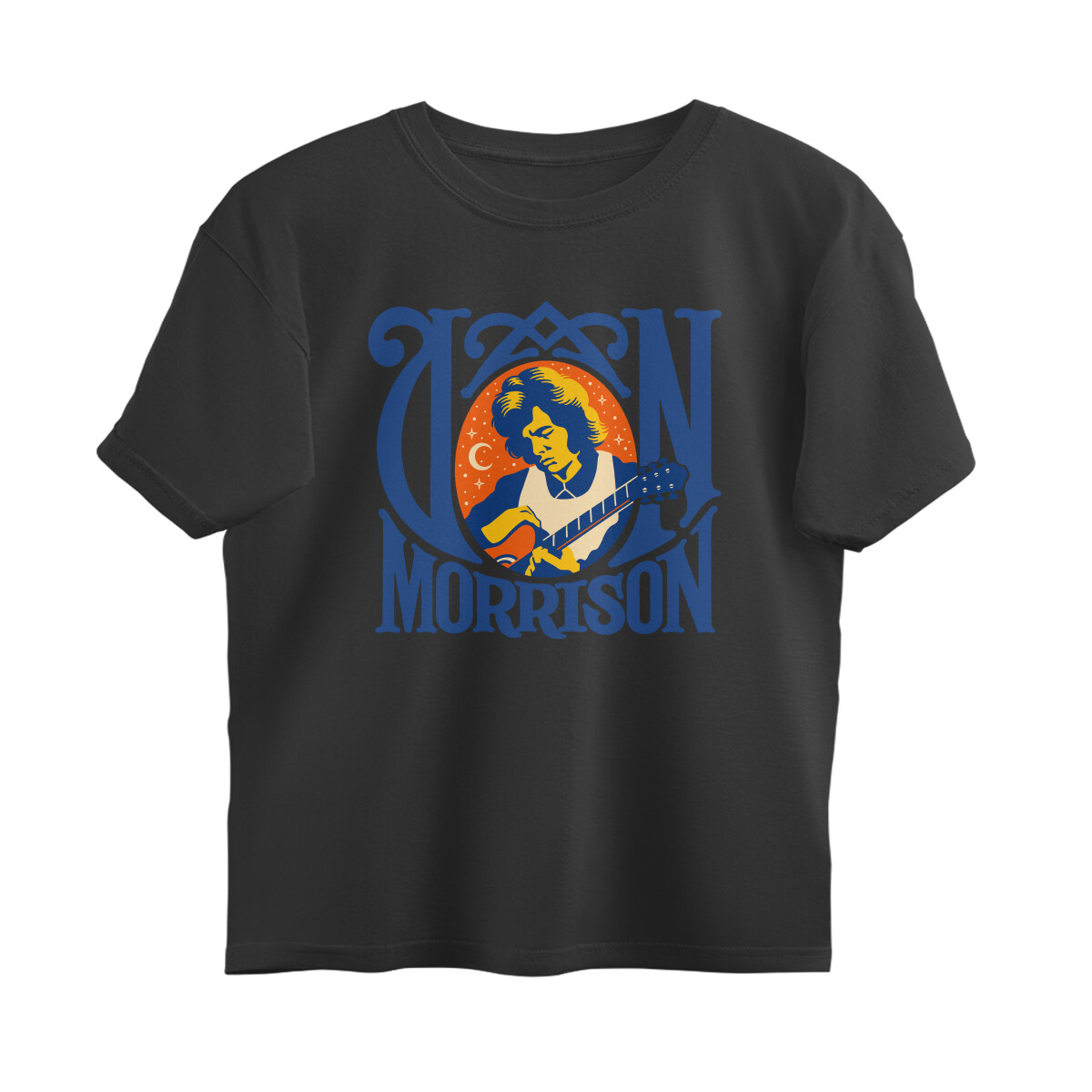 Van Morrison Oversized T-shirt - Moondance - Black front 6a611bff09798 black s oversized t shirt.jpg