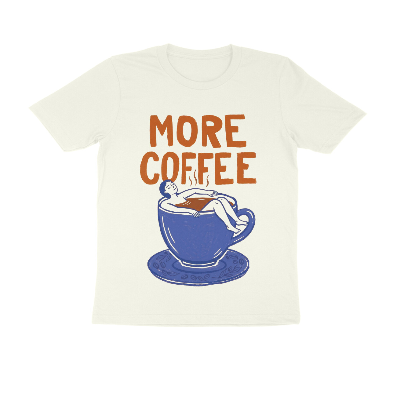 More Coffee T-shirt - Ivory front 6a68b4dab834b ivory s men round.jpg