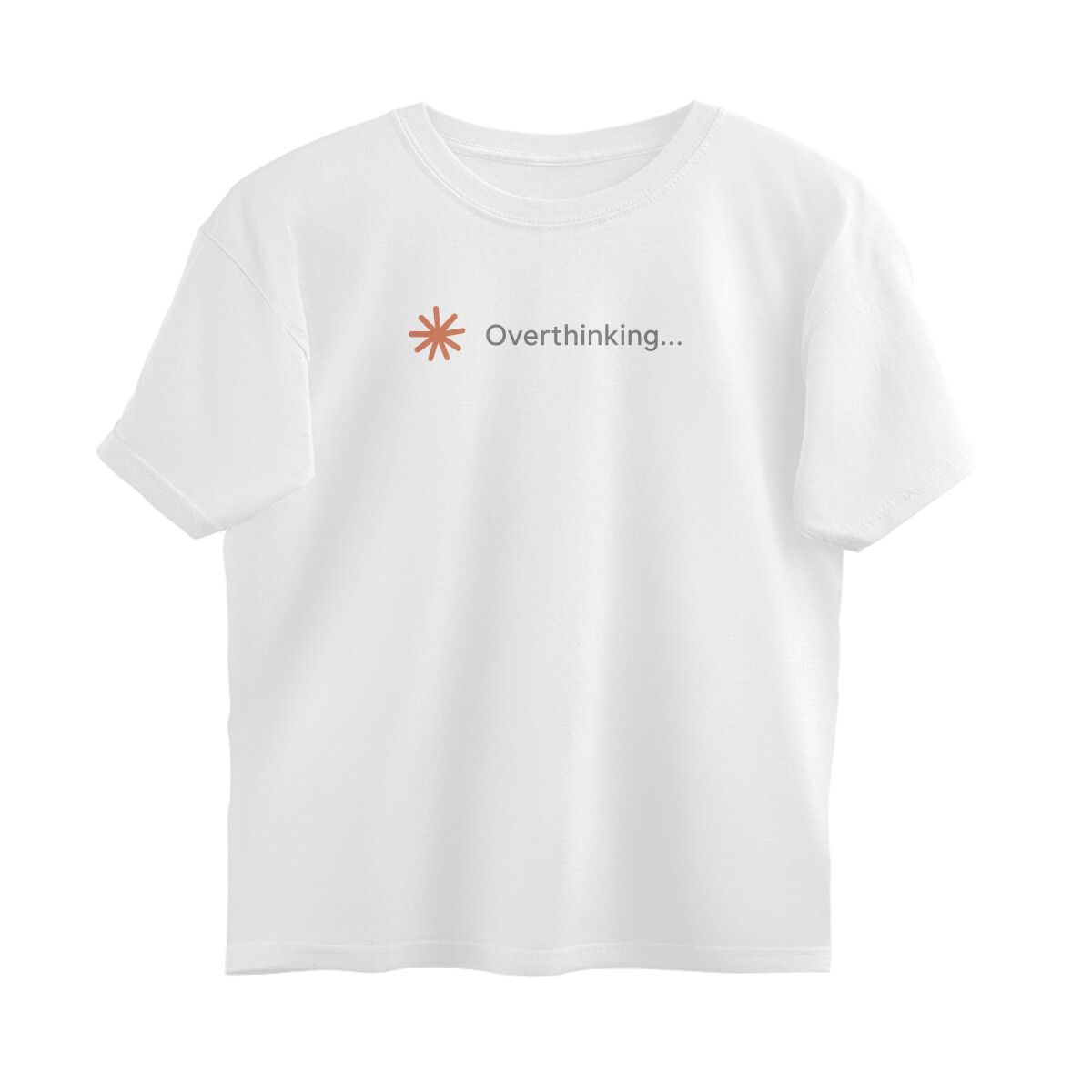 Overthinking Oversized T-shirt - White front 6a68ccf3d536c white s oversized t shirt.jpg