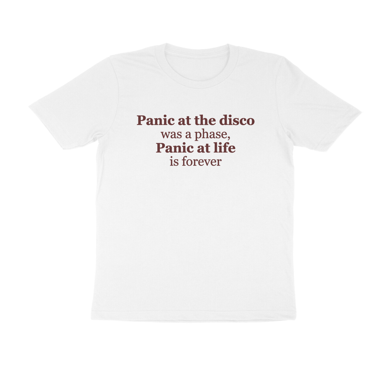 Panic At The Disco T-shirt - Panic At Life - White front 6a6cb26b230f4 white s men round.jpg