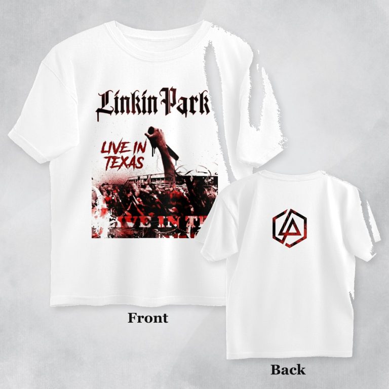 linkin park oversized t shirt both sides texas front back