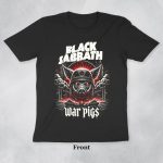 black sabbath t shirt war pigs front back