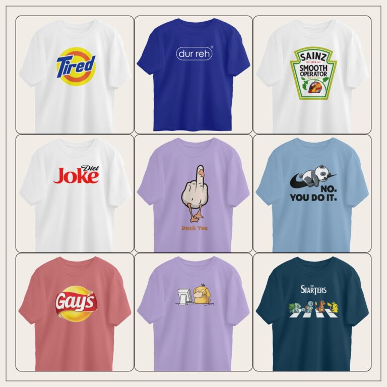 curated and popular funny oversized t shirt