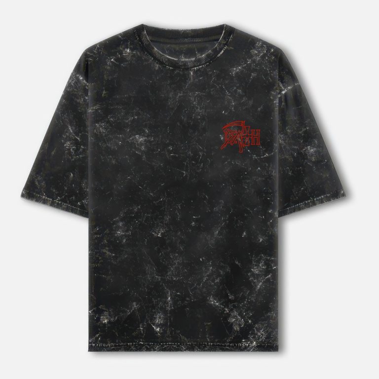 Death Washed Oversized T-shirt - Symbolic Both Sides - Black