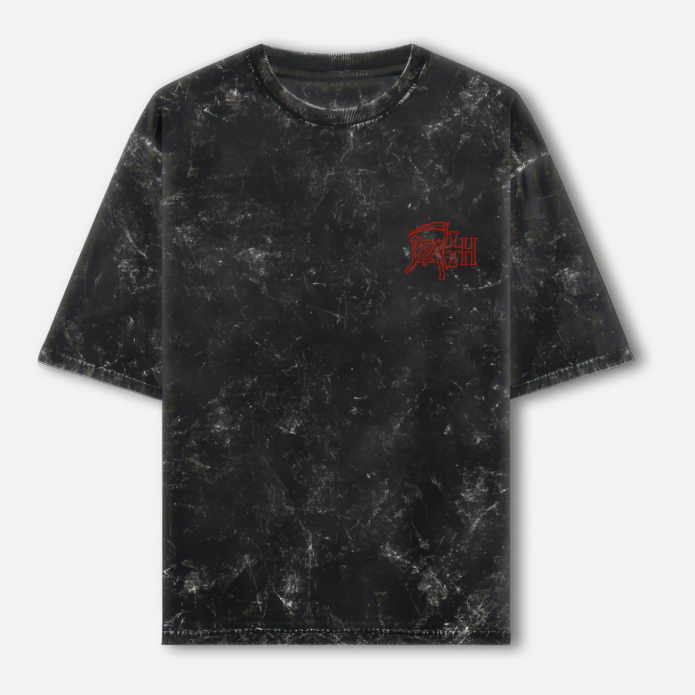 Death Washed Oversized T-shirt - Symbolic Both Sides - Black Death Washed Oversized T-shirt - Symbolic Both Sides - Black