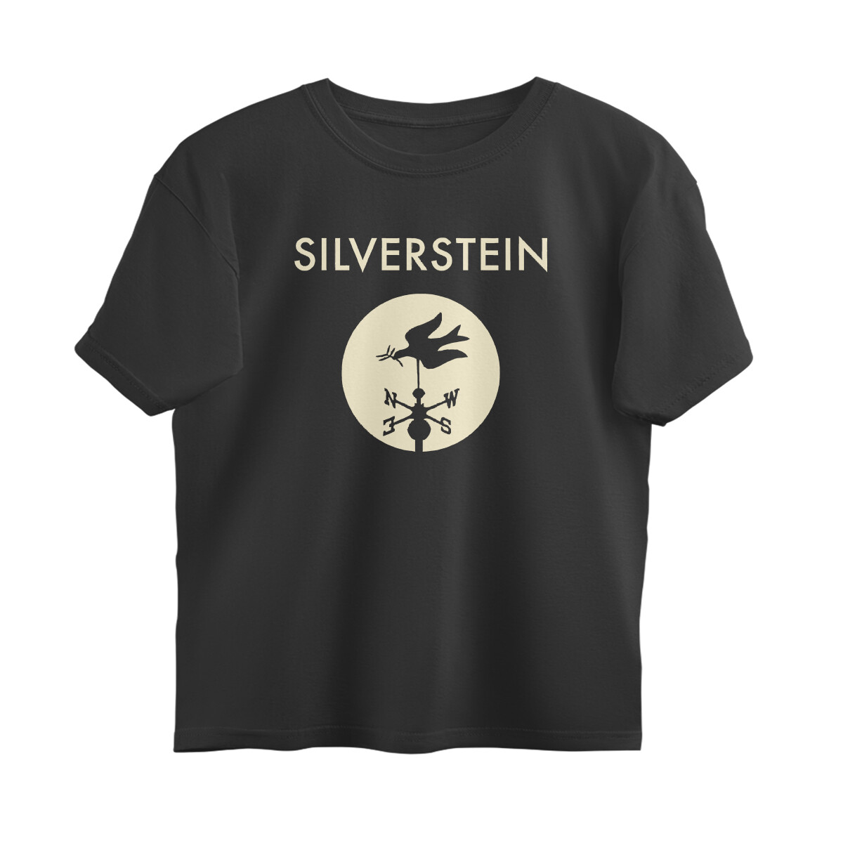 Silverstein Oversized T-shirt - Weathervane Logo - Black front 6a6dfdbeb7107 black s oversized t shirt.jpg
