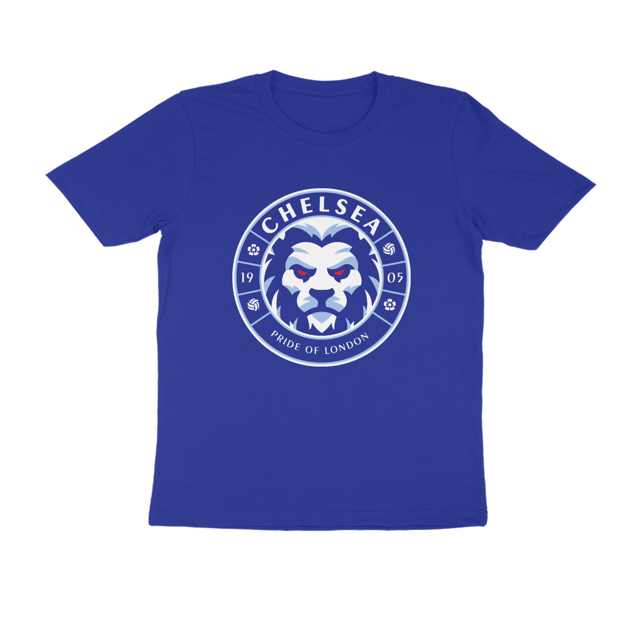 Chelsea T-shirt - Lion Crest - Royal Blue front 6a73ae8b4a547 royal blue s men round.jpg