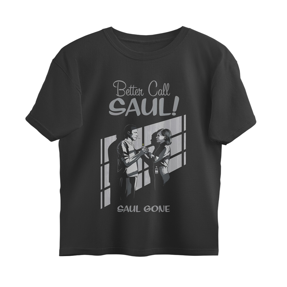 Better Call Saul Oversized T-shirt - Saul Gone - Black front 6a746a71634d9 black s oversized t shirt.jpg