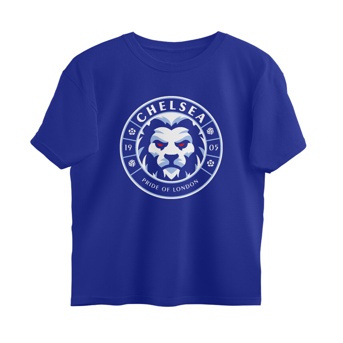 Chelsea Oversized T-shirt - Lion Crest - Royal Blue front 6a747a51d1c7e royal blue xs oversized t shirt.jpg