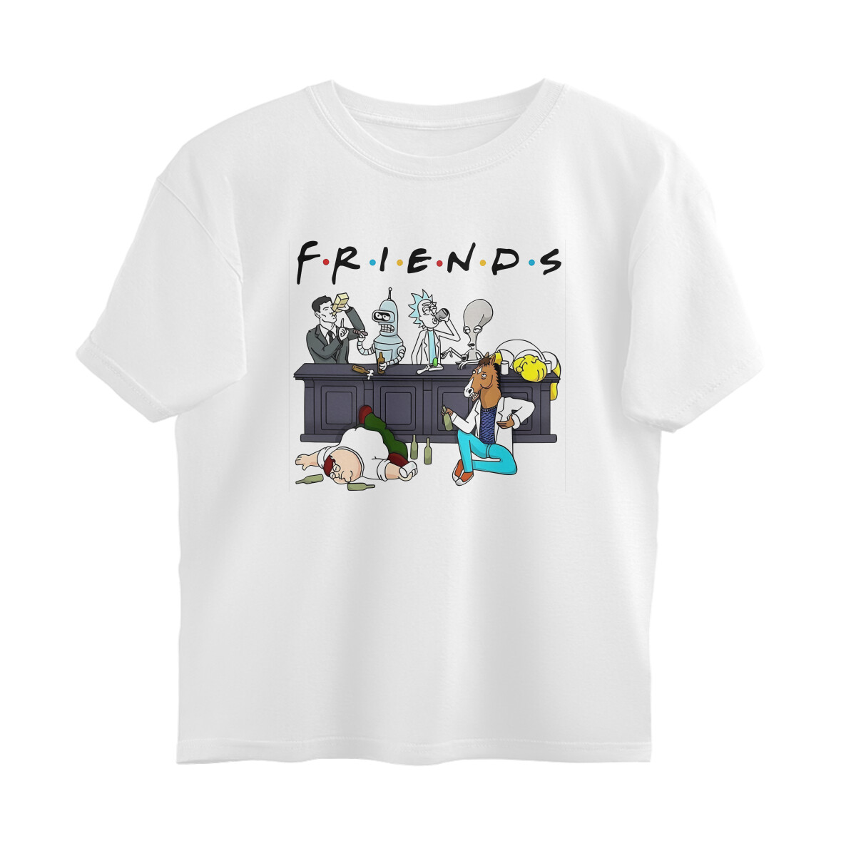 Friends Oversized T-shirt - Bar Crawl - White front 6a747cbc2edbe white s oversized t shirt.jpg
