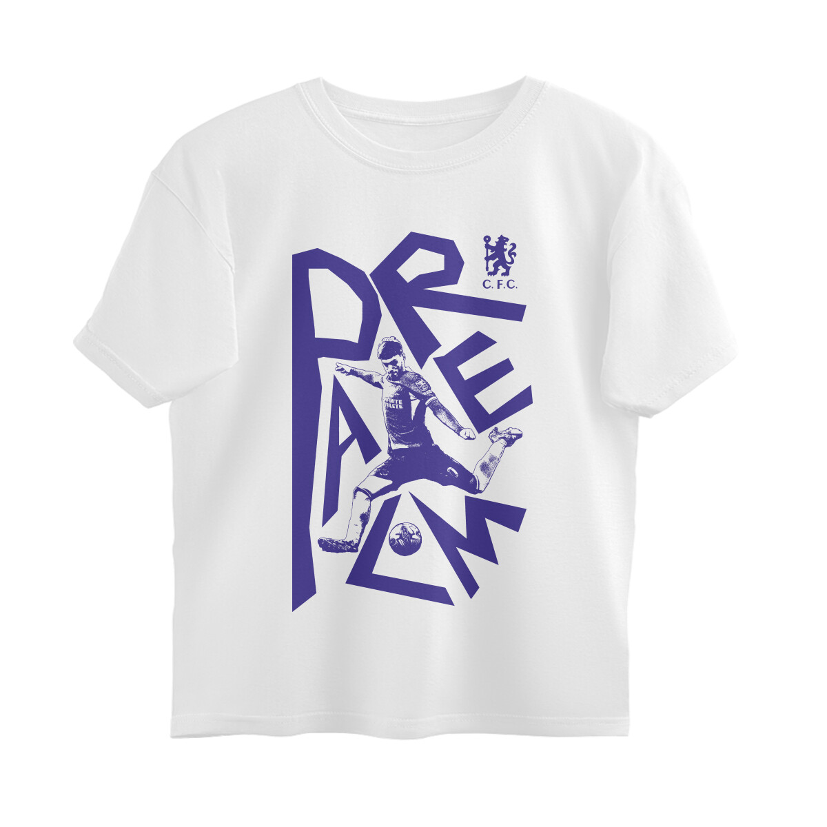 Palmer Oversized T-shirt - Chelsea - White front 6a7c8e887851c white s oversized t shirt.jpg