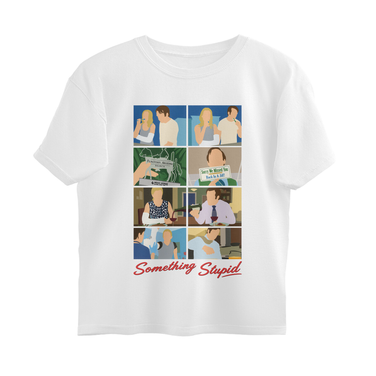 Something Stupid Oversized T-shirt - BCS - White front 6a84819a2836e white s oversized t shirt.jpg