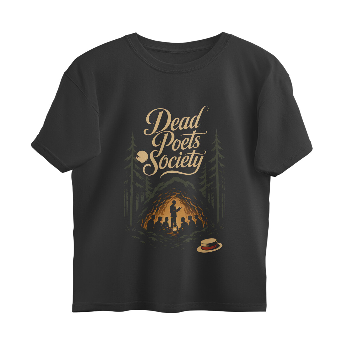 Dead Poets Society Oversized T-shirt - Cave Scene - Black front 6a86f61fcc87b black s oversized t shirt.jpg