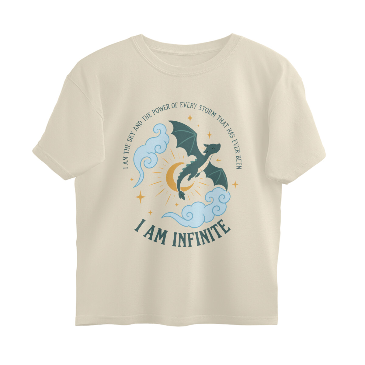 Fourth Wing Oversized T-shirt - I am Infinite - Off White front 6a89a8f5ce6f0 off white xs oversized t shirt.jpg