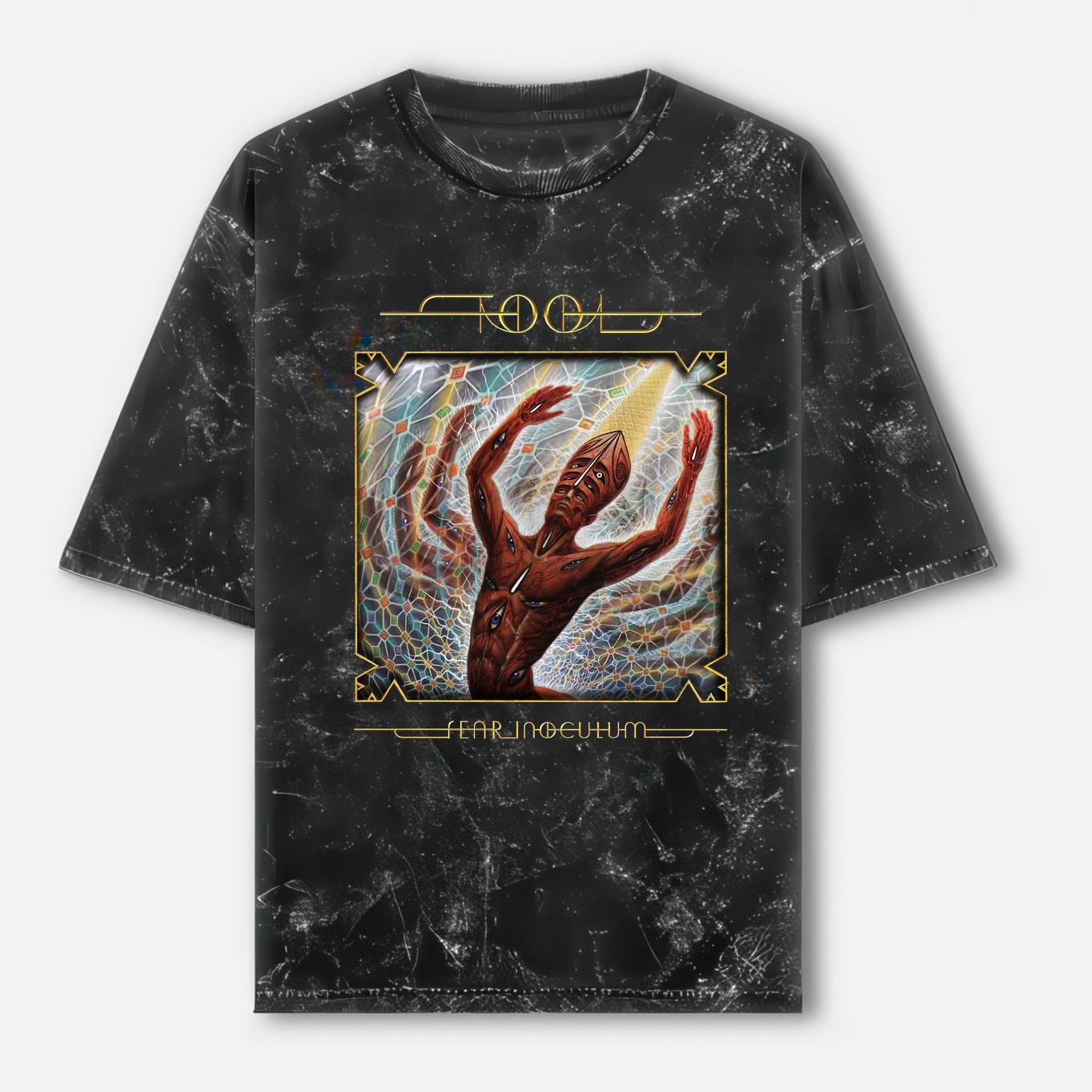 Prog Metal Washed Oversized T-shirt - Inoculum - Black Prog Metal Washed Oversized T-shirt - Inoculum - Black