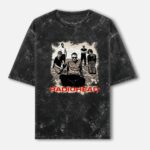 Radiohead Washed Oversized T-shirt - Band Members - Black