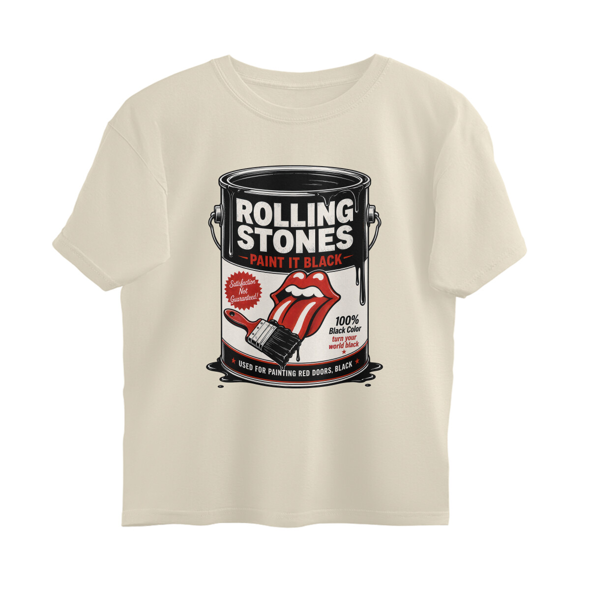 Rolling Stones Oversized T-shirt - Paint It Black - Off White front 6a981319cb1f6 off white xs oversized t shirt.jpg
