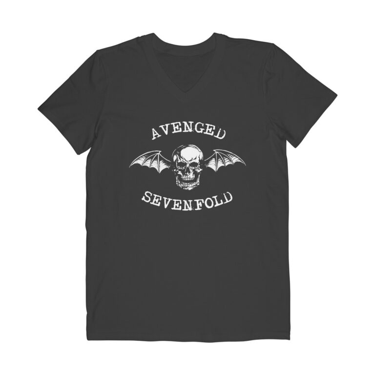 avenged sevenfold v neck t shirt