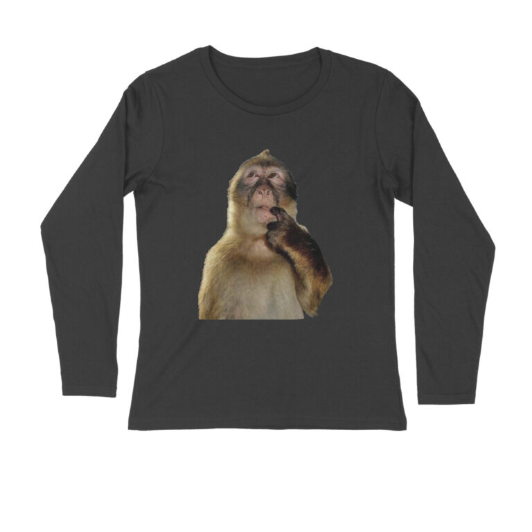 monkey meme full sleeves t shirt