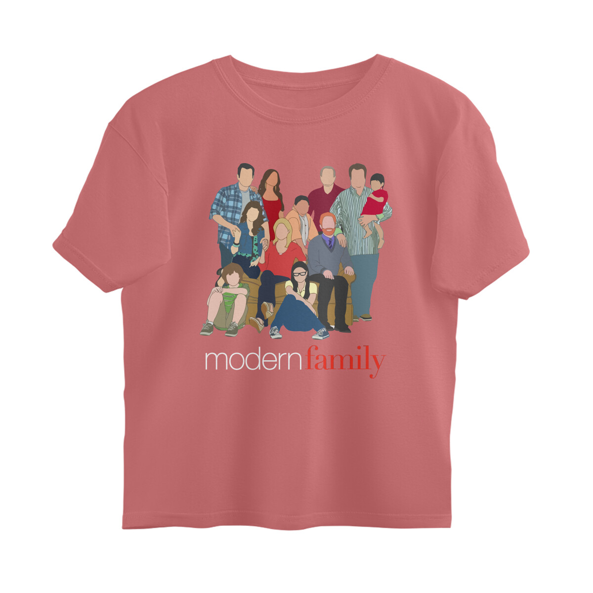 Modern Family Oversized T-shirt - Family - Dusty Rose front 6aabe491e4a90 dusty rose s oversized t shirt.jpg