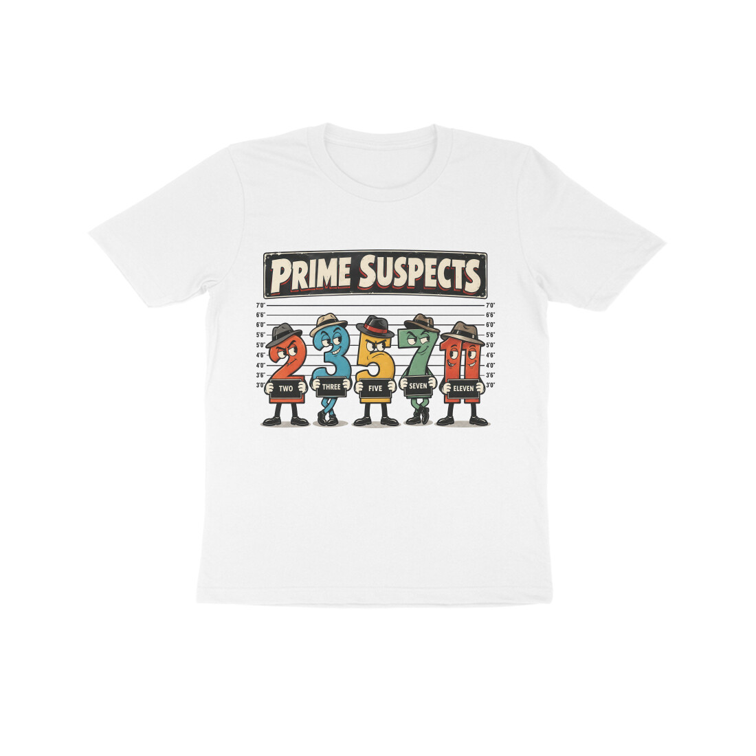 Prime Suspects Kids T-shirt - Number Lineup - White front 6aabe8eb3e67e white 8 kids half sleeve round neck tshirt.jpg