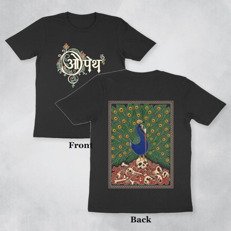 opeth t shirt madhubani art front back