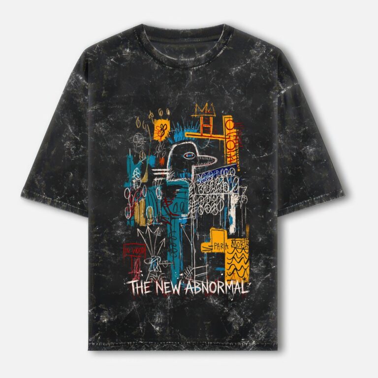 The Strokes Washed Oversized T-shirt - Abonormal - Black