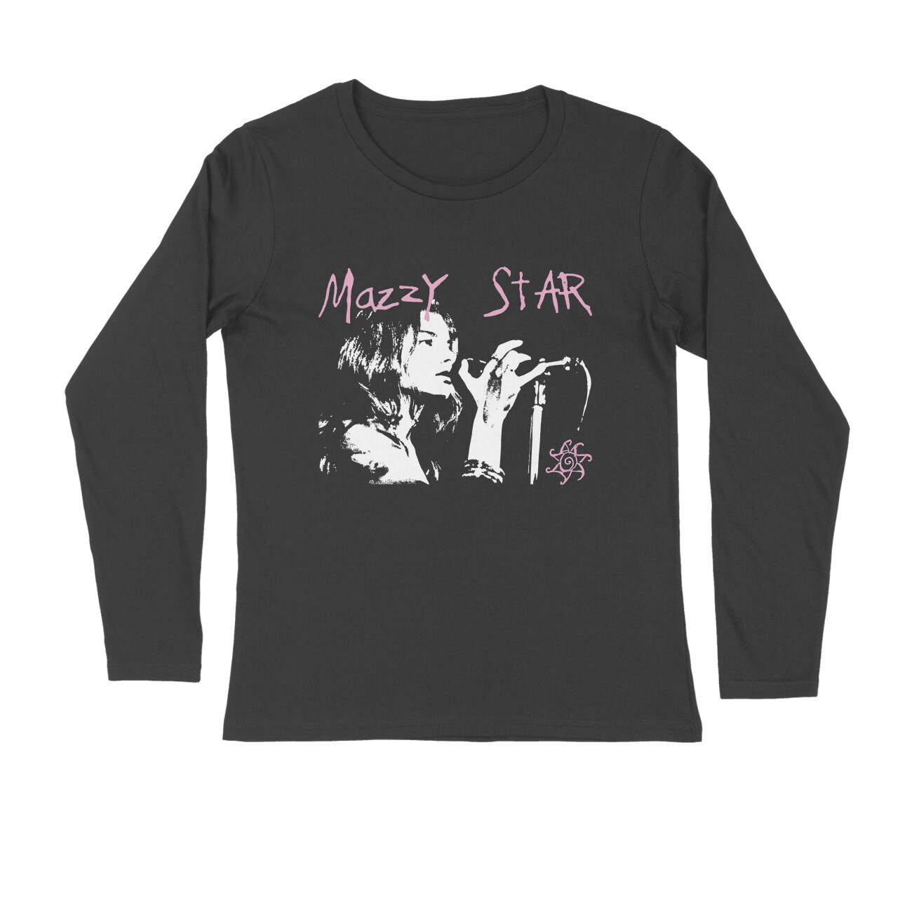 Mazzy Star Full Sleeve T-shirt - Hope Sandoval - Black front 6abe78403c490 black s men round long sleeves.jpg