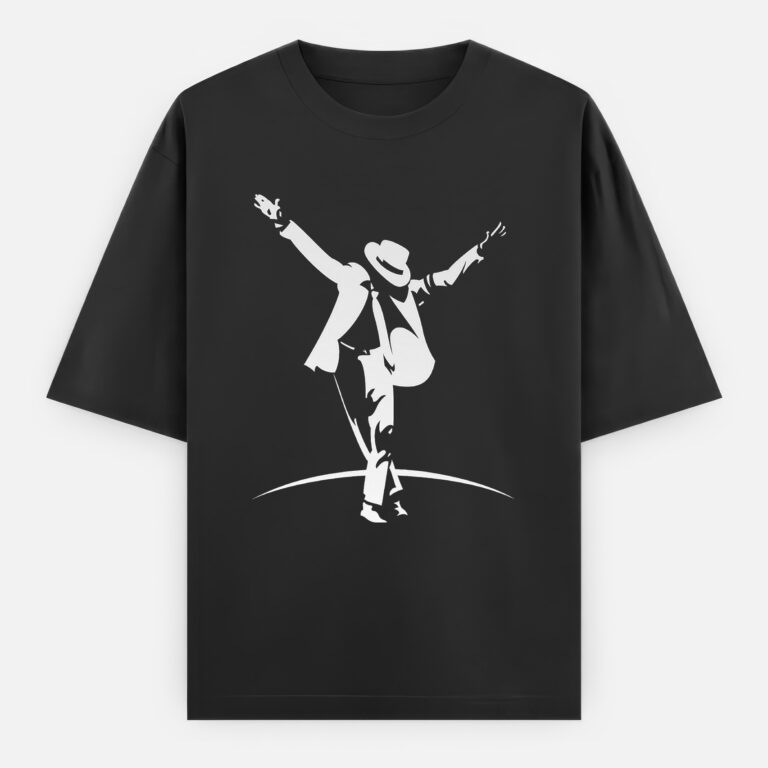 Michael Jackson Oversized T-shirt - Minimal - Black