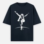 Michael Jackson Oversized T-shirt - Minimal - Navy Blue