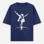 Michael Jackson Oversized T-shirt - Minimal - Royal Blue