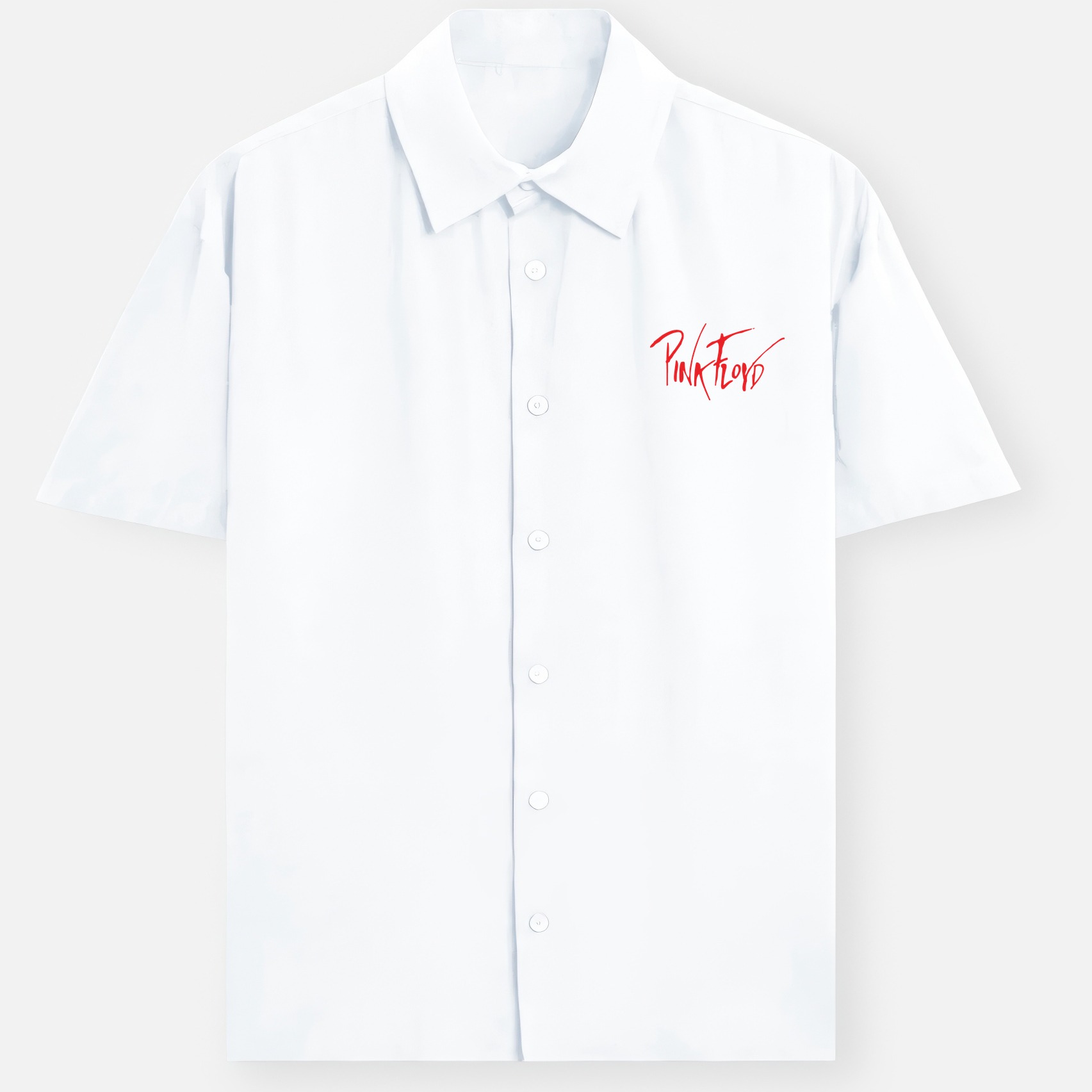 Pink Floyd Oversized Shirt - Wall both sides - White Pink Floyd Oversized Shirt - Wall both sides - White