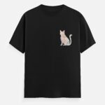 T. S. Eliot T-shirt - Prufrock Map Cat - Black